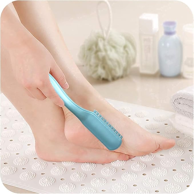 Handle Grip Foot Brush Two Sided Fingernail Brush Curved Handle Foot Brush Home Laundry Cleaning Shoes Clothes Toes Nails Scrubber,8 PCS