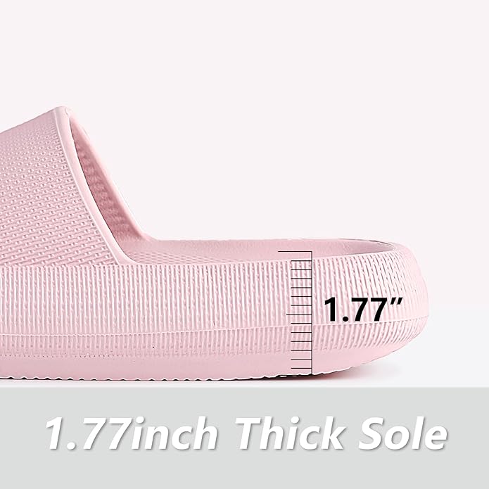 Menore Slippers for Women and Men Quick Drying, Parent-Child EVA Open Toe Soft Slippers, Non-Slip Soft Shower Spa Bath Pool Gym Beach House Sandals for Indoor & Outdoor