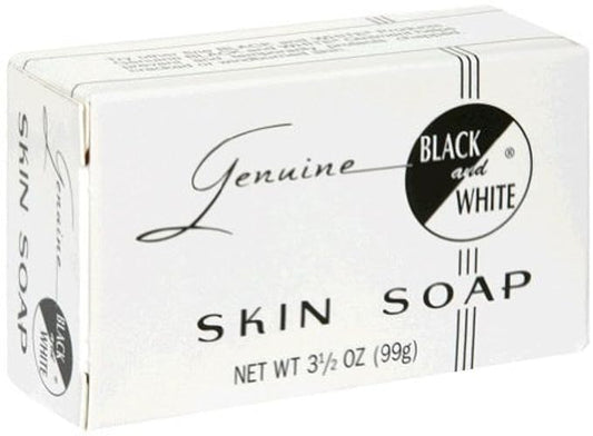 Black & White Skin Soap Bar 3.5 oz (Pack of 12)