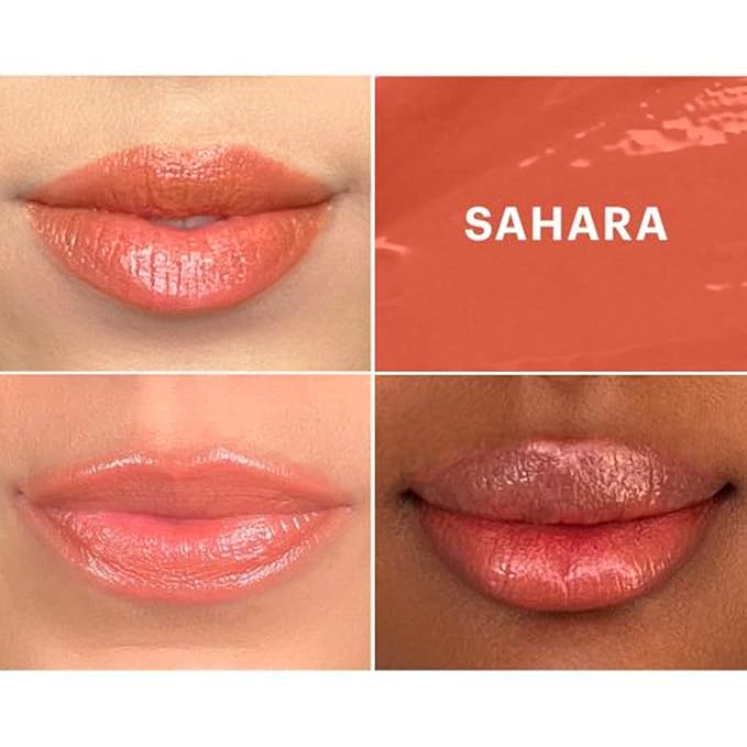 Glo Skin Beauty Cream Glaze Lip Crayon | New Neutral Shades, Toasted Beige Nude (Sahara)