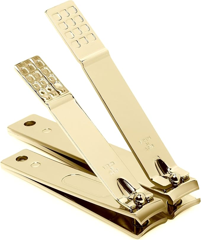 Korean Nail Clipper! World No. 1. Three Seven (777) Nail Clippers Sets, Ultra Sharp Sturdy Large Fingernail & Extra Large Silver Gold set