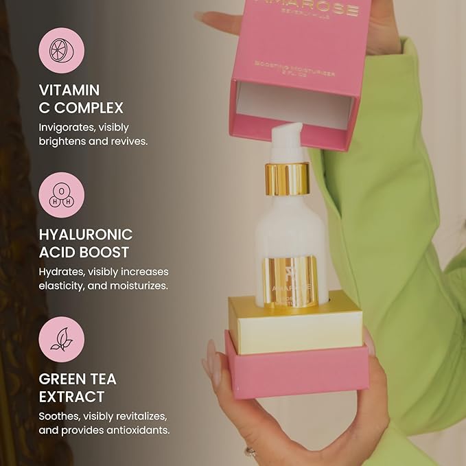 Amarose Vitamin C Face Moisturizer - Reveal Youthful Radiance with Hydrating Vitamins - Hydrating Face Moisturizer for All Skin Types - Suitable for All Skin Types - Enhances Collagen & Elasticity