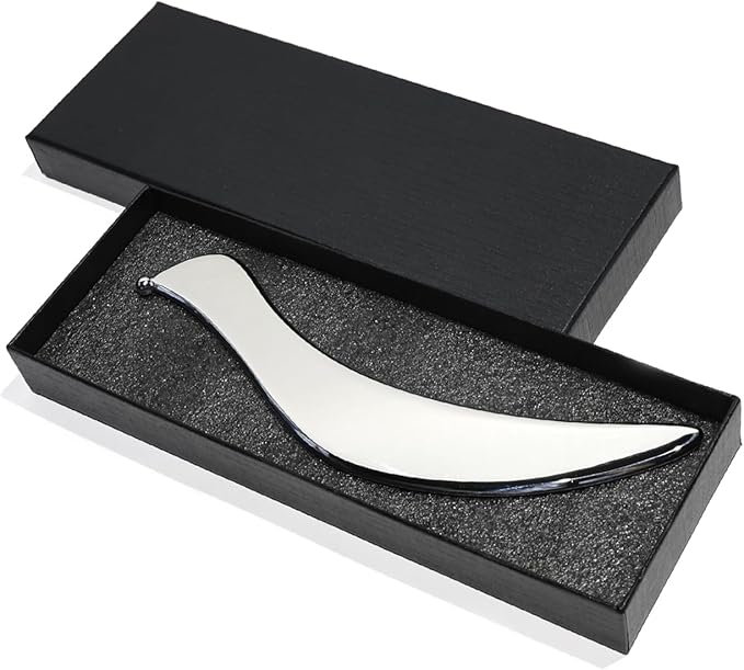 Scar Tissue Scraper Body Muscle Massage IASTM Tool Physical Therapy Stainless Steel Gua Sha Massage Therapist Gift Set for Neck, Back & Legs