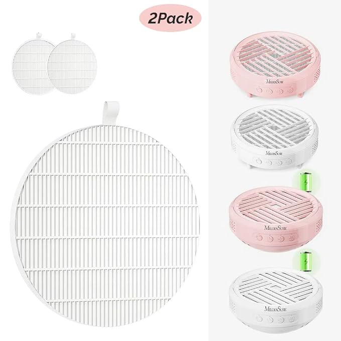 MelodySusie HPro Nail Dust Collector Replacement Filter,2 Pack Reusable Dust Filter Only for MelodySusie HPro Nail Dust Collector Vacuum Fan Dust Collector Extractor Electric Dust Suction Machine