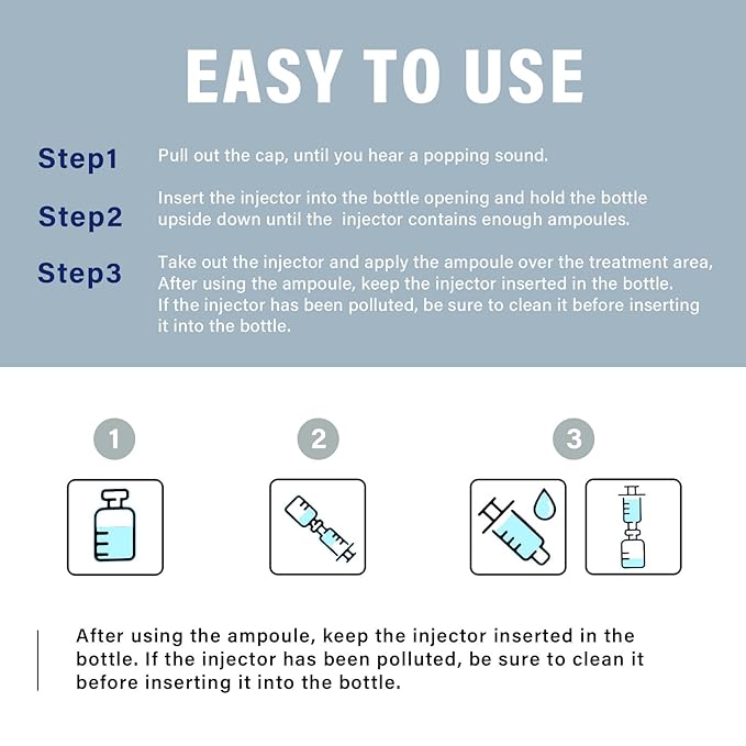 Stem Cell Serum for Face, Microneedling Serum, 2 Count Stem Cell Solution Ampoule to Use with and without Micro Needling, Anti Aging & Smooth Wrinkles