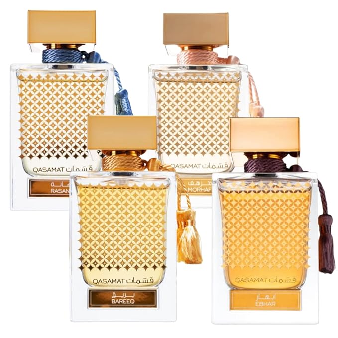 RASASI Qasamat Unisex EDP - Eau De Parfum 65ml(2.1 oz) | Intoxicating Heart w/Damask Rose & Geranium on a Oriental Bed of Precious Woods (Xtra Value Pack)