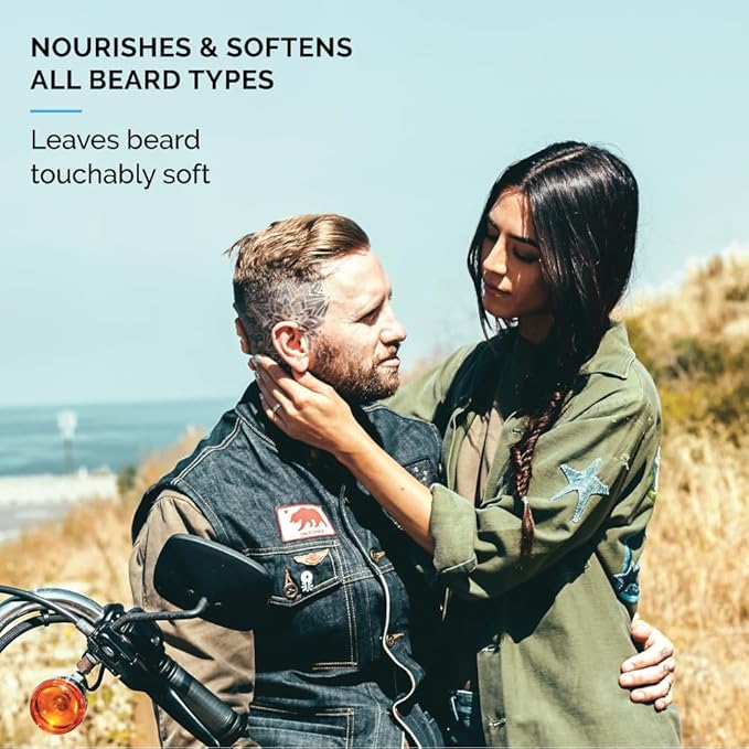 ZEUS Men’s Beard Shampoo & Beard Conditioner Set – US MADE – Soften, Hydrates, & Moisturizes, Prevents Itching & Flaking (Scent: Vanilla Rum)