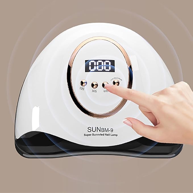 Professional UV Light Nail Lamp, 280W LED Nail Dryer Manicure Pedicure with Auto Shutoff, 66 Lamp Beads, 4 Timer Setting for UV Gel, UV Builder, Gel Nail Polish, Home, Manicure Store