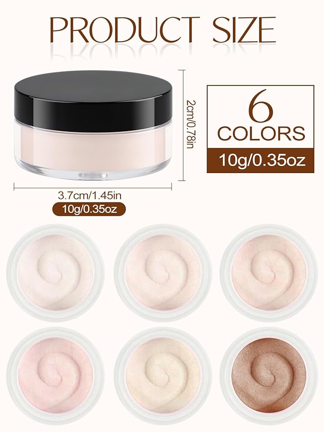 EBANKU Nude Acrylic Powder Set, 6 Colors * 10g/0.35oz Acrylic Nail Powder Warm Colors Series Acrylic Powder for Nail Acrylic French Extension 3D Nail Carving, Long-Lasting, No Nail Lamp Needed