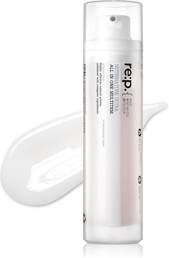 [K-Beauty] Neogen RE:P Nutrinature All-in-One Multitem | Vegan Hypoallergenic Moisturizer Face Cream Combining Toner, Essence & Emulsion 3.38 fl oz