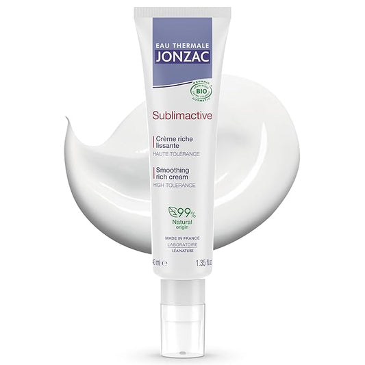 Sublimactive Organic Anti-Aging Smoothing Rich Cream for Women - Firms and Smooths Skin - with Shea Butter - Natural Skin Care - Mother's Day - Safe for Sensitive Skin - 1.35 fl oz