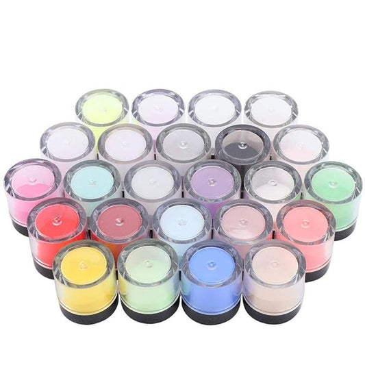Acrylic Powder, Nail Acrylic Powder Set, Crystal Nail Art Tips Decoration Builder Acrylic Manicure Accessories for Nail Salon and Home(24 Colors)