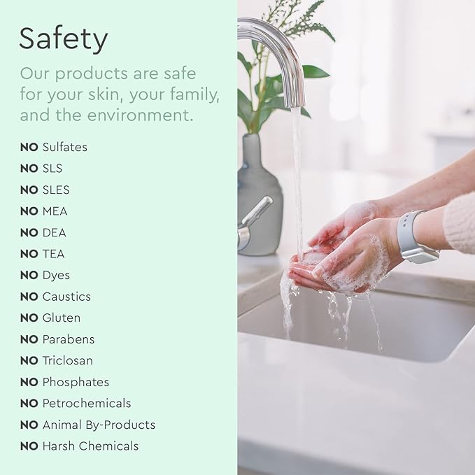 Puracy Foaming Hand Soap - Plant-Powered Natural Hand Soap As Seen on TikTok, Non-Toxic, Sulfate-Free Liquid Soap, Moisturizing Foam Handwash Liquid (Cucumber & Mint, 12 fl oz, 3-Pack)