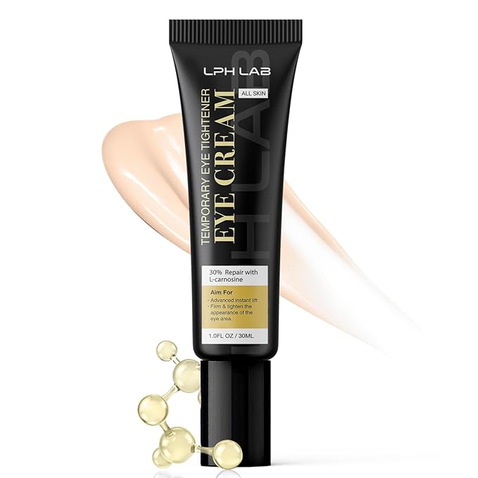 Instant Firm Eye Tightening Cream: Temporary Under Eye Bag Puffiness Removal - Tightener Reducer Treatment for Senior Men and Women, 30mL