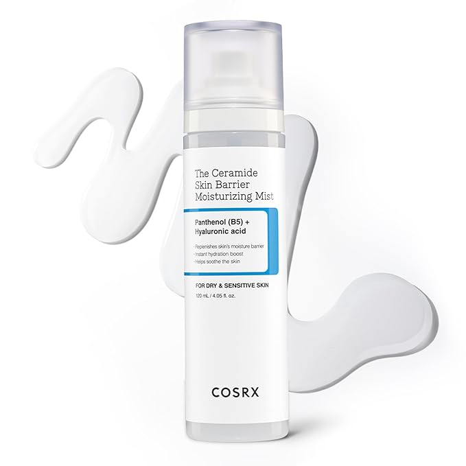 COSRX Barrier Cream Face Mist - Milky Toner with Ceramide & Hyaluronic Acid, Hydrating and Soothing Facial Spray for All Skin Types, 4.06 fl.oz, Korean Skin Care
