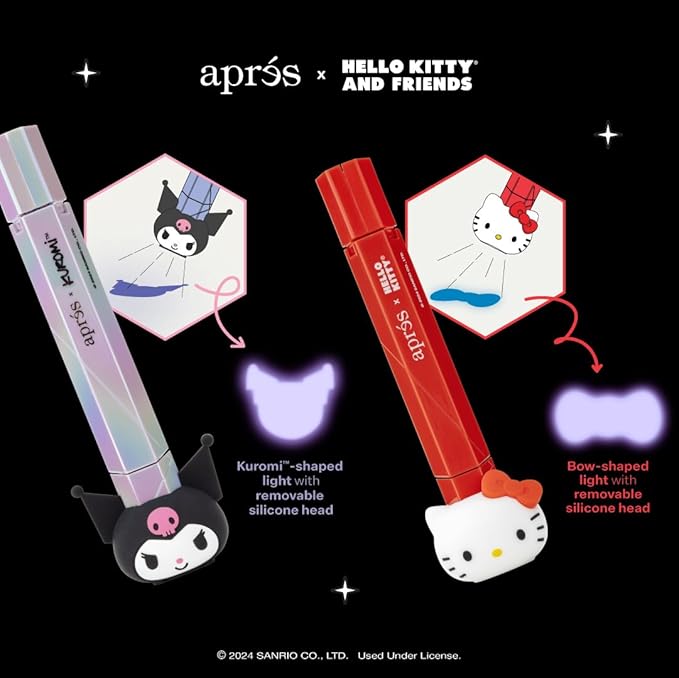 APRÉS x Kuromi™ Omni Light, Gel-X UV LED Nail Lamp, Flash Curing Wand, Handheld or Standing Cordless Nail Lamp for Gel Nails