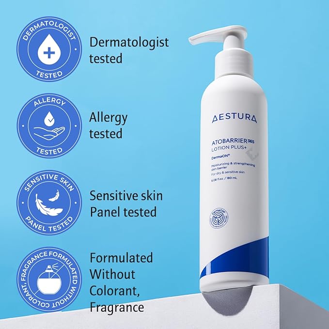AESTURA ATOBARRIER365 Lotion Plus with Ceramide & Filaggrin | Lightweight Moisturizer, Skin Barrier Strengthening