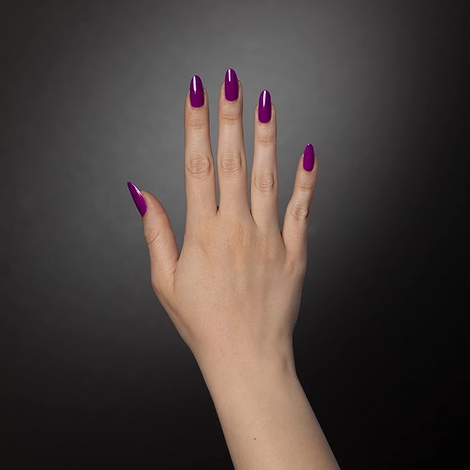 Dazzle Dry Mini Kit 4 Step System - Violet Velvet, A vibrant medium purple. Semi-sheer cream. (5 Piece Kit / 5 Manicures)