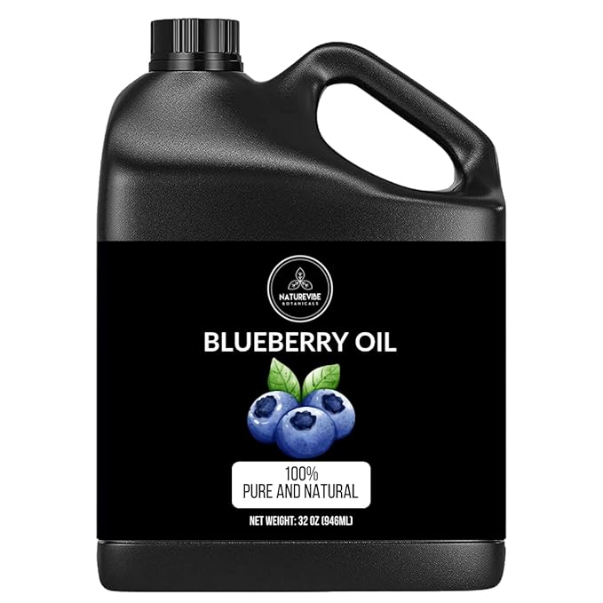 Naturevibe Botanicals Blueberry Oil 32 Ounces | 100% Pure and Natural | Great for Skin Care and Hair Care