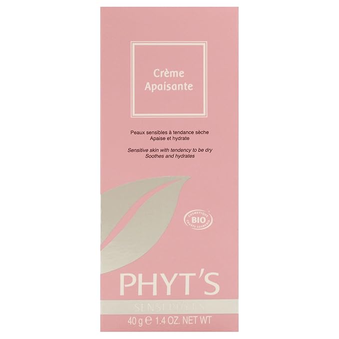 Phyts Soothing Cream - Face Moisturizer Ideal for Dry and Sensitive Skin - Reduces Discomfort and Redness - Fragrance-Free Vegan Face Cream - 1.4 oz