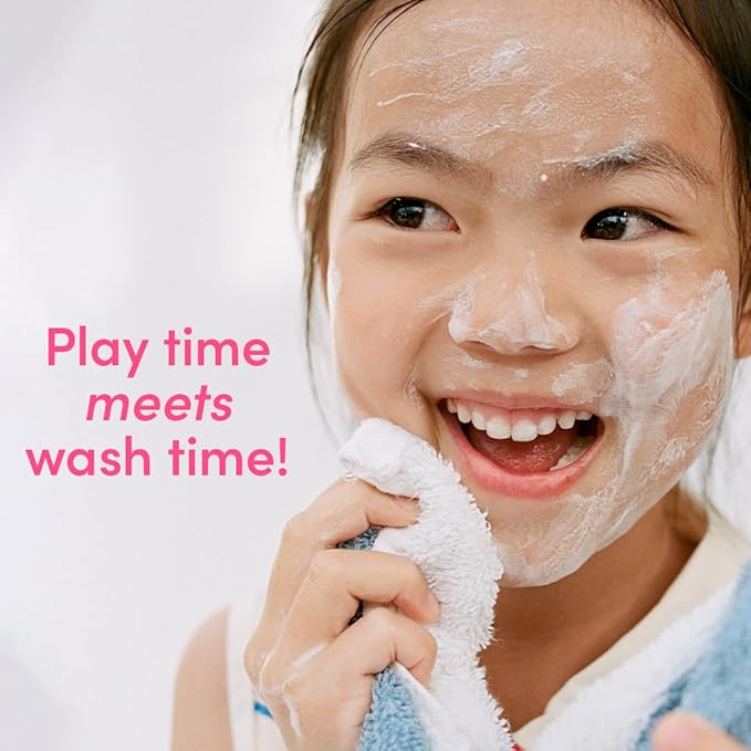 Evereden Kids Cloud Face Wash: Tropical Sorbet, 3.4 fl oz | Adorable Terry Spa & Makeup Headband | Creamy & Fun Skin Care for Kids | Easy-to-Use Kids Face Wash | Non-toxic Kids Skin Care