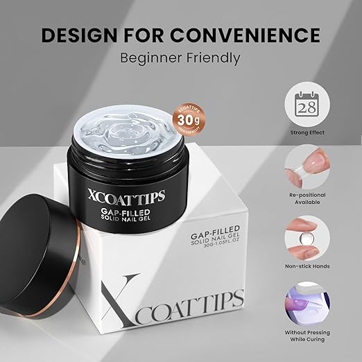 BTArtboxnails XCOATTIPS Builder Gel Top Coat and Gap-Filled Solid Nail Glue Set