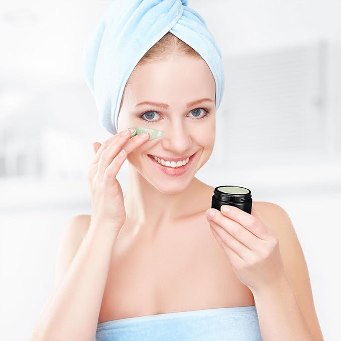 Domensi 60 Pcs 1oz Glass Jars with Lids Bulk Salve Tins Small Glass Candle Cosmetic Jars for Travel with Inner Liners Containers for Lotions Sample Cream(Black,Black Lid)