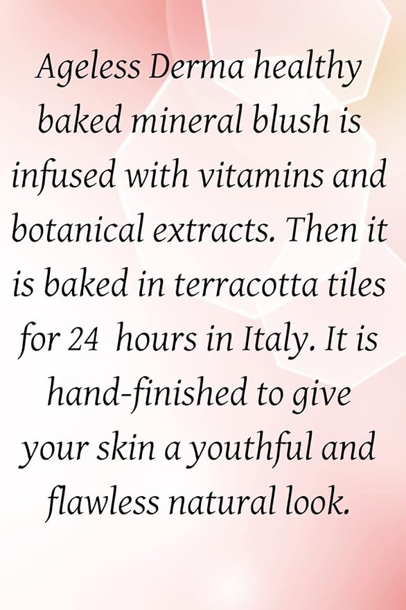 Baked Mineral Blush Makeup with Botanical Extracts (Bronze Swirl) Made in USA