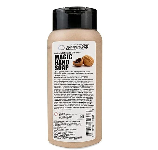 Nanoskin MAGIC HAND SOAP Industrial Hand Cleaner 13.53 Oz. – Designed to be Used Routinely for The Toughest Cleaning without Drying Out Your Hands | For Home, Garage, Office, Car Wash, Car Care Center