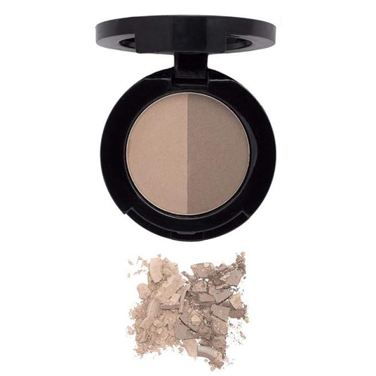 Mellow Cosmetics Brow Duo - Luminous Eyebrow Powder for Natural Looking, Voluminous Brows - Eyebrow Filler for Brows - Vegan Brow Definer - Taupe