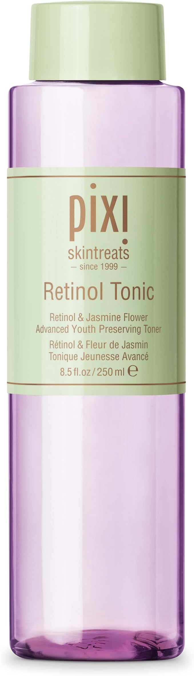 Pixi Retinol Tonic, Smoothing & Firming Facial Toner, Enhanced with Peptides to Boost Collagen Production, Alcohol-Free Daily Rejuvenating Toner, 250 ml / 8.5 fl oz