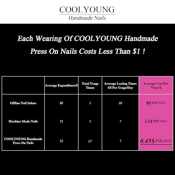 Handmade Nails press on, Medium Stiletto Press On Nails, Silver Press On Nails, Fake Nails With Designs, Acrylic Press On Nails, Reusable Press On Nails, Women Gifts, COOLYOUNG Nails, 10 PCS, Size M