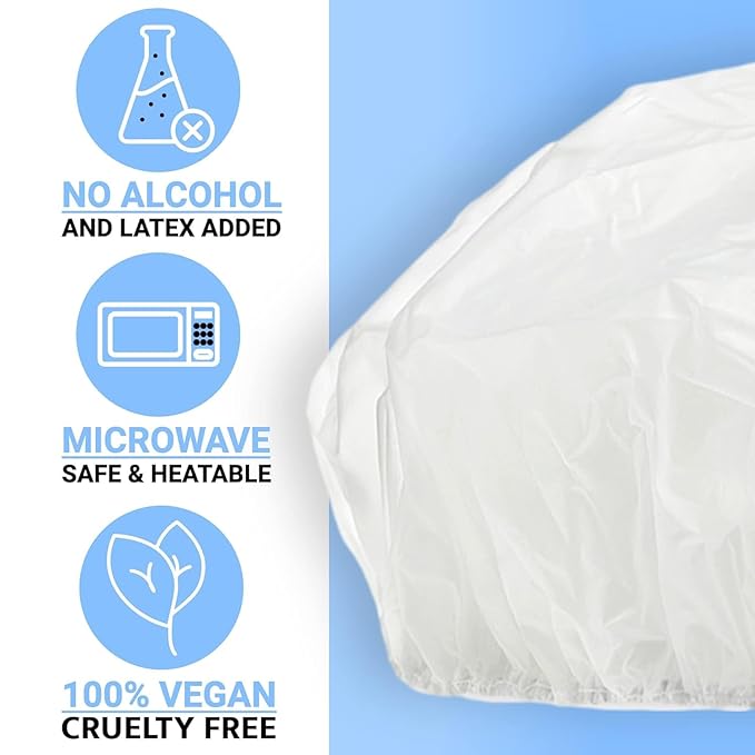 Drench No Water Rinse Free Shampoo Caps 6 packs - Waterless Shampoo and Conditioner - Dry Hair Wash Caps for Bedridden - Contains Aloe Vera, Vitamin E and Provitamin B5 - Dementia products for elderly