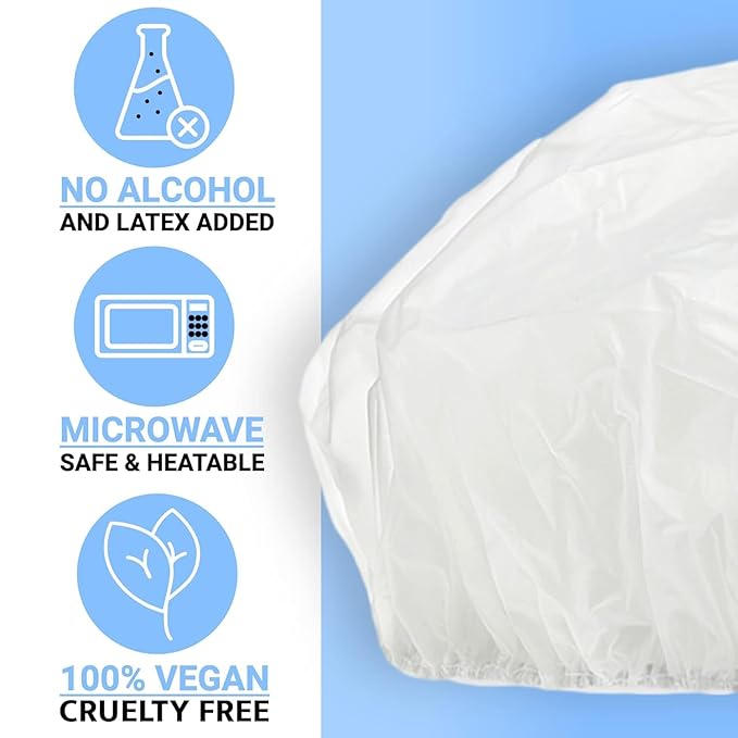 Drench No Water Rinse Free Shampoo Caps 6 packs - Waterless Shampoo and Conditioner - Dry Hair Wash Caps for Bedridden - Contains Aloe Vera, Vitamin E and Provitamin B5 - Dementia products for elderly