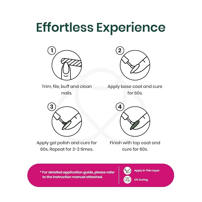 Beetles 6Colors Gel Polish Set- Deep Pink Green Blue Orange Gel Nail Polish Rainbow Hot Pink Nail Polish Boundless Energy Collection Holiday Nail Art Design, Soak Off Uv LED Gel Manicure DIY Home