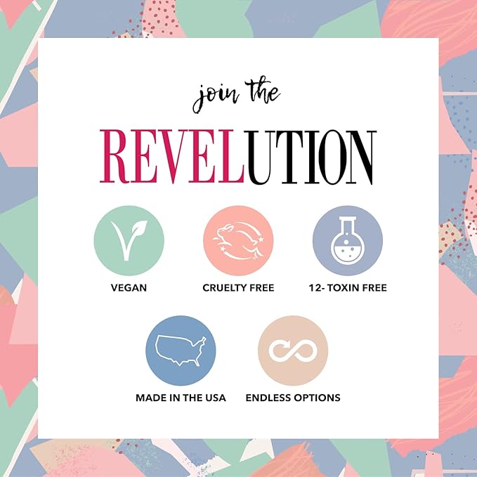 Revel Nail Dip Powder - Pink for Nails, Chip Resistant With Vitamin E and Calcium, DIY Manicure, 12-Pack Light Pink & Red Set