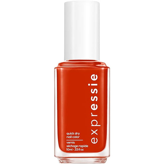 essie Expressie Nail Polish, Quick-Dry Bright Red Nail Polish, Vegan, Bold And Be Bold, 0.33 fl oz