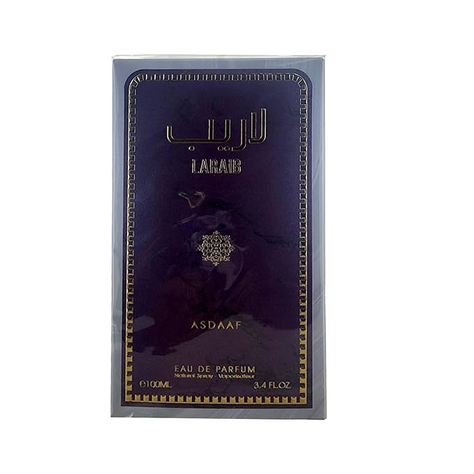Asdaaf Laraib Eau de Parfum Spray for Unisex, 3.4 Ounce