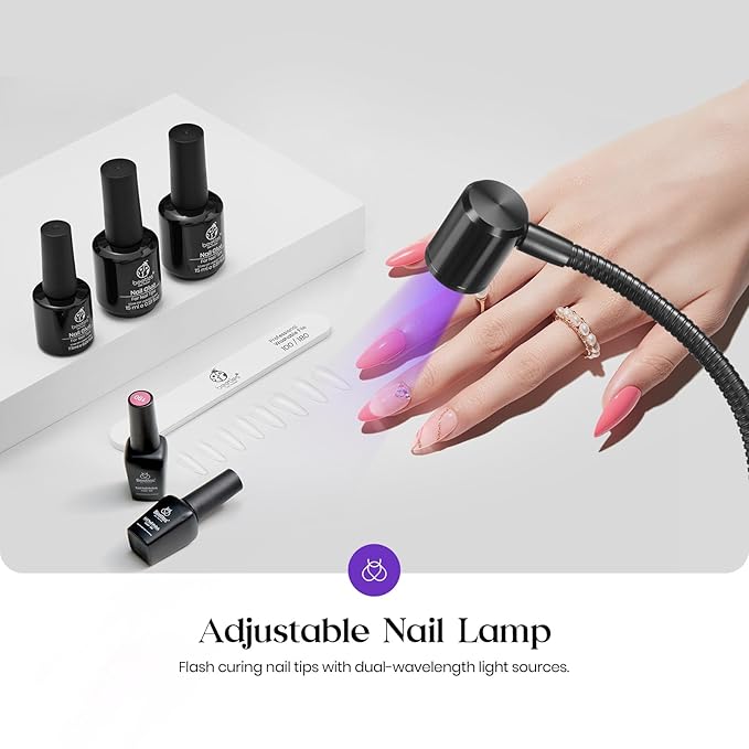 beetles Gel Polish 44 PCS Gel Nail Polish Set 36 Colors with Uv Nail Lamp for Gel Nails Mini LED Nail Light with Clamp for Manicure Dryer Curing Lamp Salon DIY at Home