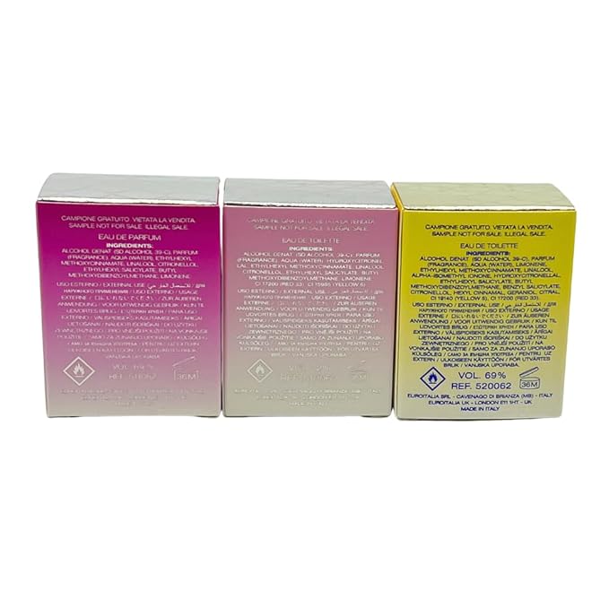 Versace 3-piece Miniatures Fragrance Collection - Bright Crystal Absolu, Bright Crystal, Yellow Diamond - Gift set for Women 0.17 fl oz each