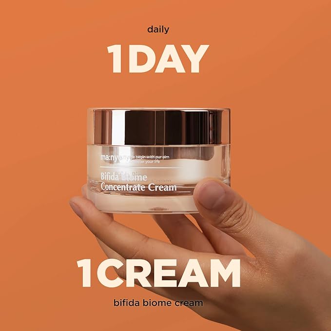 ma:nyo Bifida Biome Concentrate Cream Facial Moisturizing Cream with Hyaluronic Acid, Ceramide, for Women Skin Care, Natural Korean Skin care 1.69 fl oz (50ml)