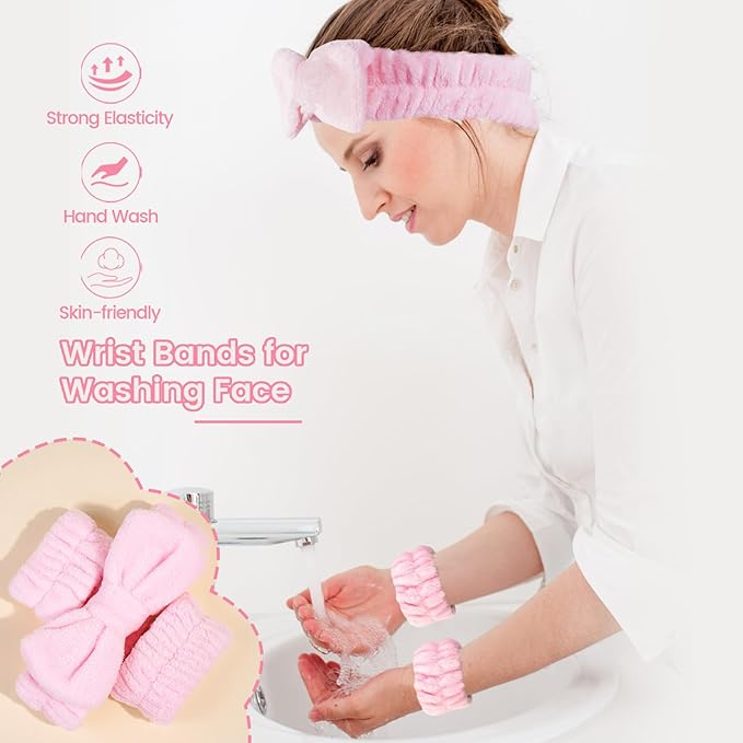 MAANGE Makeup Brush Set 42 Pcs Makeup Tool Set Premium Synthetic Foundation Powder Concealers Eye shadows Blush Makeup Brushes (Pink, 42 Piece Set)