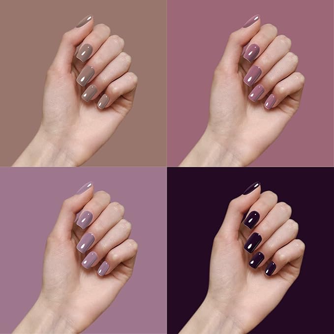 Gel Nail Polish Starter Kit - Vishine 6 Corals Colors Gel Polish Set Base Top Coat, 36W LED Nail Dryer Lamp with Full DIY Gel Manicure Nail Tools 8ml #C022