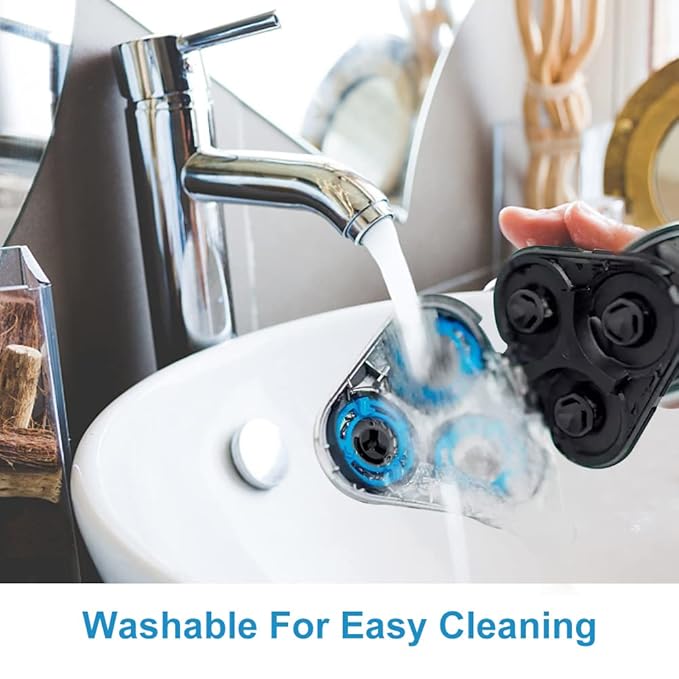 SH50 Replacement Heads Compatible with Philips Norelco 5000 Series Shaver S5660/84, S5590/81, S5290/88, S5210/81, HQ8 Blades, 6-pc Pack