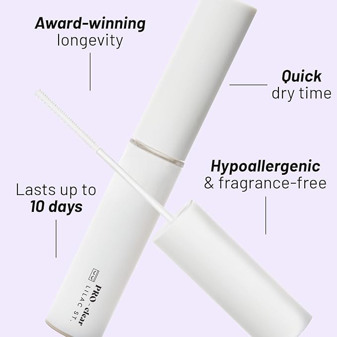 Lilac St - Eternal Bond (Clear) - Lash Cluster Glue - Quick Dry Formula - Mini Mascara Wand Applicator - Strong & Flexible Hold - Waterproof - Sensitive Eyes Safe - Cruelty Free, Vegan, Women Founded