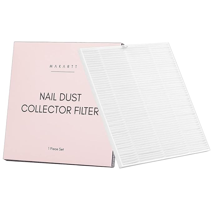 Makartt Nail Dust Collector Filter for SYMPHONEE Nail Dust Vacuum Machine - Single Replacement Filter for Nail Art Salon Dust Extractor Accessories