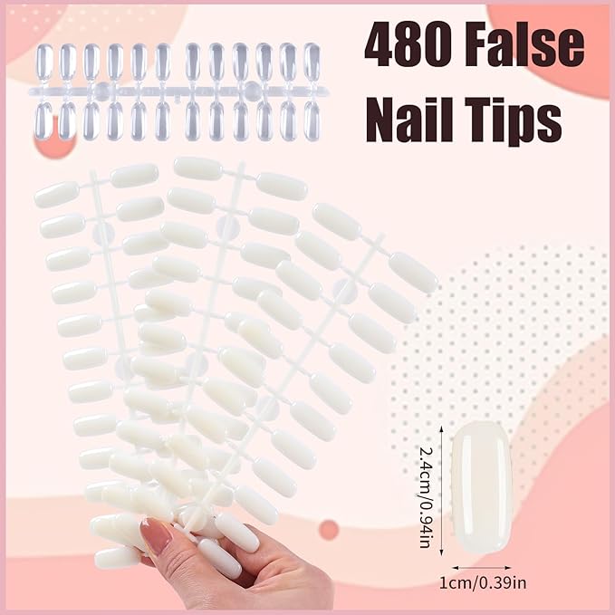 308 Colors Nail Swatches Book with 480 Nail Tips Nail Colors Book Professional Nail Display Chart Nail Gel Polish Practice Display Card Book for Nail Polish UV Gel,Nails Art Design