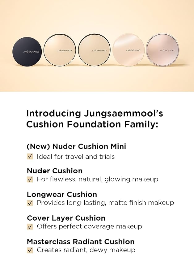 JUNG SAEM MOOL [JUNGSAEMMOOL OFFICIAL] Essential Skin Nuder Cushion Mini (Fair Light)