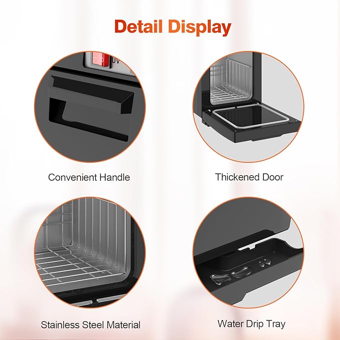 Towel Warmer Cabinet, 5L Hot Bath Towel Warmer Heating Use for Facial Spa, Hair Beauty, Salon Equipment and Home- Black