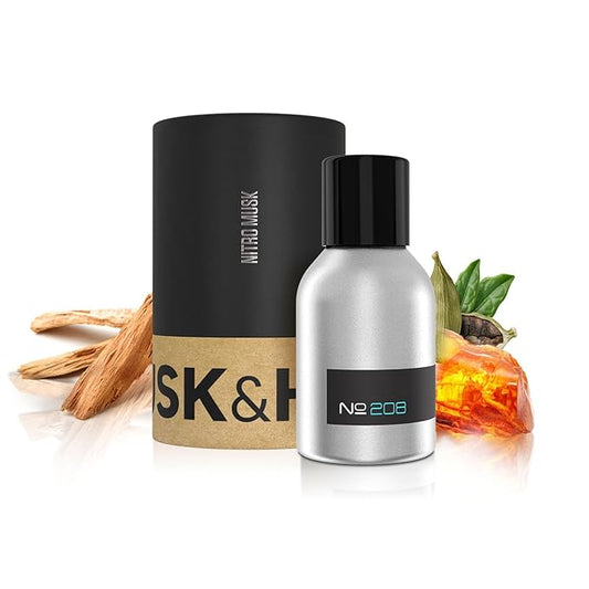 Oud Wood Premium Impression | No. 208 | 1.5oz of Pure Concentrated Oil Cologne | Cologne for Men | Ingeniously Crafted with the Finest Ingredients in the U.S.